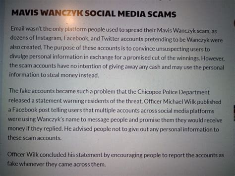 Mavis Wanczyk Scam: What You Should Know and How to Avoid It.